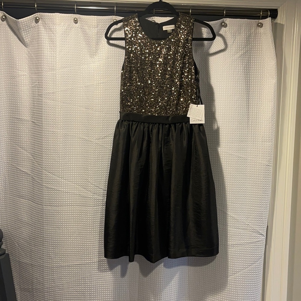 Calvin Klein cocktail dress.